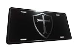 CustoMonsterDesigns Knight Templar Crusader Christian, Religious, Cross Heavy Duty Aluminum Tactical...
