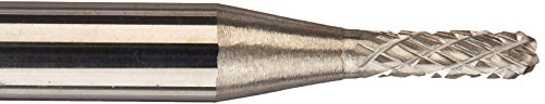 Image of Drill America SC-11 Carbide Burr /Rotary File Cylindrical Radius-End Double Cut for Die Grinder 1 /8 inch Dia. x 1 /2 inch Cut Length with 1 /4 inch Shank and 2 inch Overall Length, DUL Series