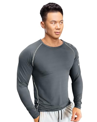 Image of EYEBOGLER Men Round Neck Solid Full Sleeve Regualr Fit T-Shirt