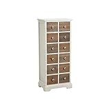 Rangement optimisé : Cette commode en pin avec 12 tiroirs est idéale pour organiser et ranger vos affaires avec style et efficacité