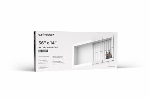 USA - Ready for Tile Niche Preformed Bathroom Recess It Shower Shampoo Shelf (14" X 36") - Image 6