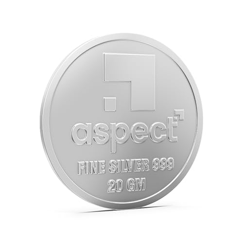 Image of Aspect Bullion Wedding Silver Coin 999 Purity - 5 Gram | 10 Gram | 20 Gram | 50 Gram | 100 Gram | Pure Silver Coin for Gifting & Investment
