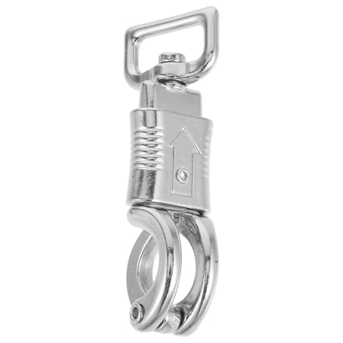 BESPORTBLE Mosquetón Giratorio de Metal para Riendas de Caballo, Gancho de Resorte de Liberación Rápida, Accesorio Ecuestre Compacto y Ligero para Deportes al Aire Libre, Clip para Arnés
