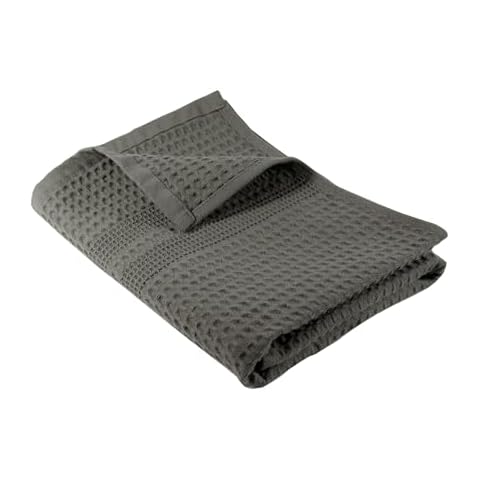 GILDEN TREE Waffle Weave Hand Towels for Bathroom Quick Drying Lint Free Thin, Classic Style (Stone) Cover