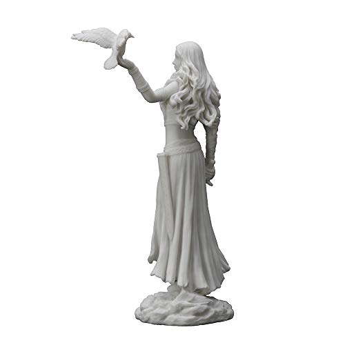 Estatua de Resina Blanca 11 in de Altura miniatura 4