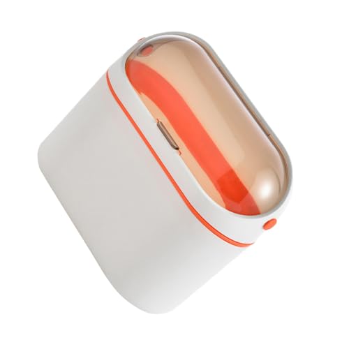 TOGEVAL Bidone della Spazzatura Appeso Piccolo con Coperchio Ribalta Contenitore da Parete in Plastica per Cucina e Bagno Design Moderno e Salvaspazio Capacità Ampia e Portatile