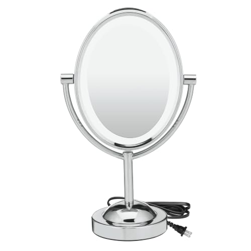 Conair Lighted Vanity Mirror, LED, 1X/7X Magnifying, Double Sided - image 1
