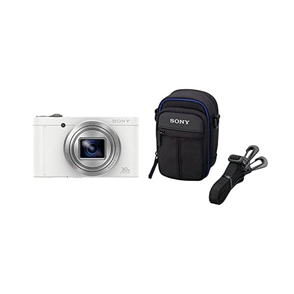 Sony DSC-WX500 Kompaktkamera (60x Zoom, Full HD) & LCS-CSJ Universaltasche für Cyber-Shot W-, T- und N-Serie