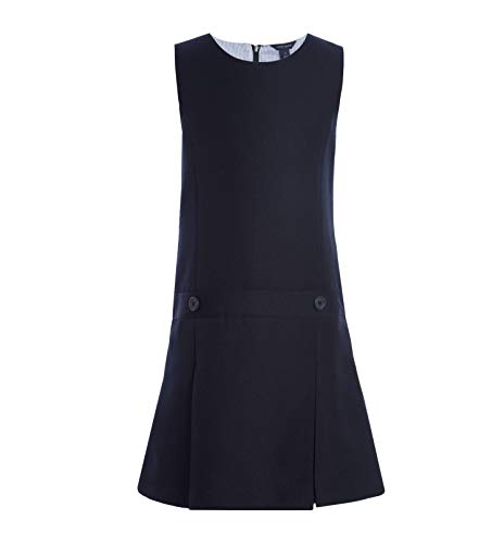 Tommy Hilfiger Girls Fully Lined, Timeless Solid Jumper Dress School Uniform