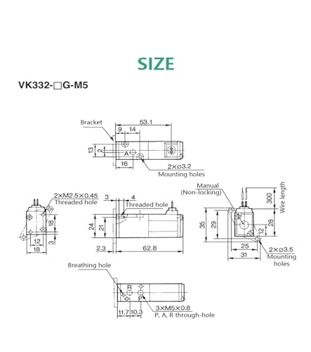 Distributeur VK332V-5G-01 pour stopper les fuites d'air comprimé
