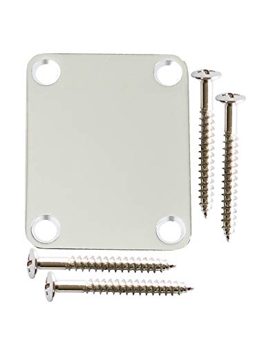 Metallor Electric Guitar Neck Plate with Screws