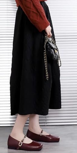 Ballet Flat Shoes for Women Glossy Round Toe Mary Jane Shoes PU Leather Commuter Ladies Flats for Dress Office2