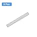 uxcell Compression Spring, 5Pcs 304 Stainless Steel, 6mm OD, 0.8mm Wire Size, 50mm Free Length, Silver Tone