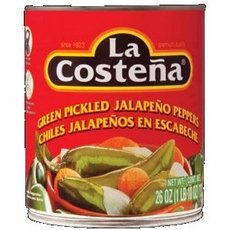 La Costena Whole Green Pickled Jalapeno Peppers (12x26 OZ) ( Multi-Pack)