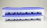 tupperware eidgenossen deckel blau Original Tupperware TUPPERWARE Eiswürfler Gefrier-Behälter Eiswürfel-Behälter + Deckel lila blau (2) 30834