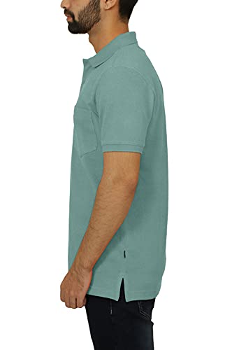 Image of Celsius Men's Half Sleeve Classic Solid Pique Polo with Pocket