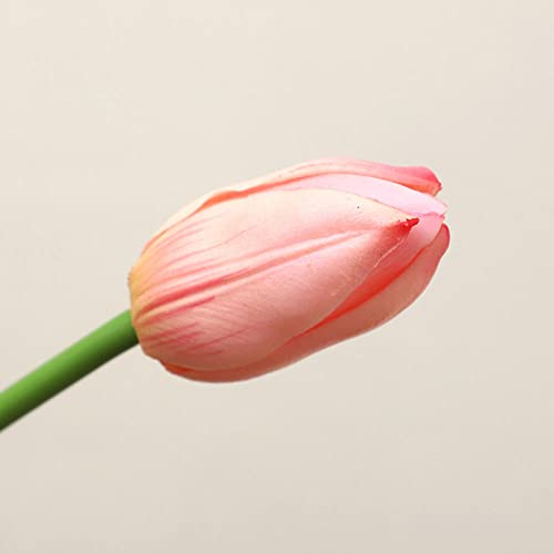 AAPOY Flor Falsa 2 Piezas De Plástico De Simulación 5 Ramo De Tulipanes De Rama Larga Decoración De La Sala De Estar del Hogar Flor Bonsai Ramo De Simulación Flor Falsa Rosa Cover