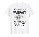 Pas Parfait Marathon Humour Running Marathonien Coureur T-Shirt