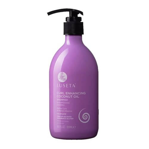 Image of LUSETA Curl Enhancing Shampoo for Curly Hair, Restore Bounce 16.9oz | with Coconut Oil, Define Curls for Wavy and Coily Hair, Lasting Moisture, Frizz Control, Soft Smooth Finish, Sulfate Free