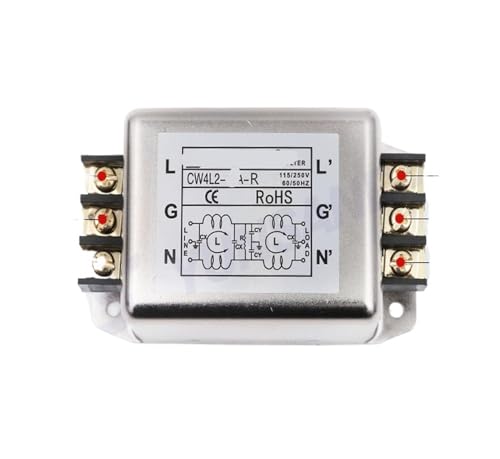 Filtro antiinterferencias 220V doble etapa CW4L2-6A-R potente para limpiar ruido eléctrico