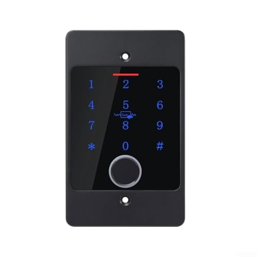 Serrure de porte IP66 noire avec application mobile et double modes d'authentification - 2