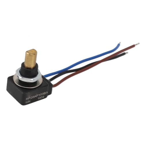 Potenciómetro rotativo Xiasaba con cable de conector de 10k ohmios Potentiómetro ajustable de 3 pines ajustables de ABS y cobre con clasificación IP65
