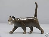 CAT Grey Strolls Miniature Figurine Ceramic Hagen RENAKER 3078