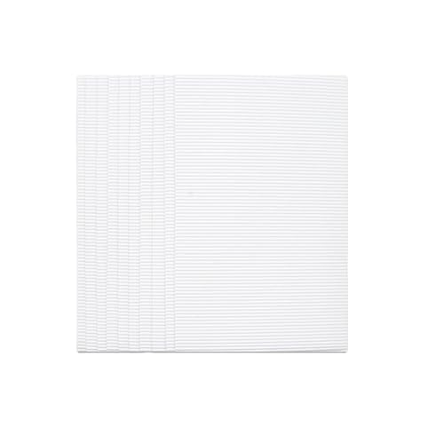 10 Bögen farbige Wellpappbögen, helles Wellpapier, dekoratives Wellpapier für Bastelarbeiten, Schilder, Projekte, 21,6 x 29,5 cm (weiß, 21,6 x 29,8 cm)