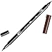 Produktbild Tombow ABT-899 Fasermaler Dual Brush Pen mit zwei Spitzen, redwood, 1 Stück (1er Pack)