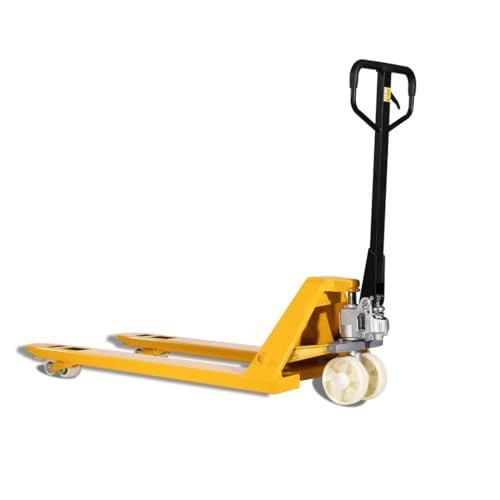 Greenbite BF2000 Hubwagen | 2.000 kg Tragkraft | 1.150 mm Gabellänge | Nylon-Doppelrollen | Einlaufgabeln | Palettenhubwagen