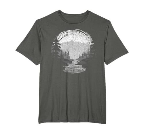 Wald Landschaft Naturliebhaber Outdoor Bäume Natur T-Shirt