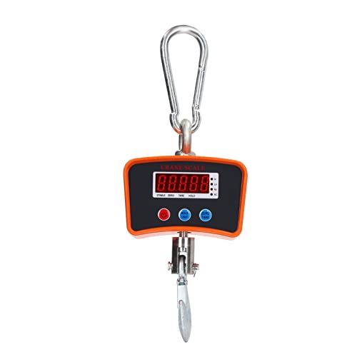 FLEXMAN Digital Crane Scale, 1000KG Digital Display Industrial Electronic Hanging Scale with Rechargeable Battery for Industrial, Workshop, Factory, Warehouse