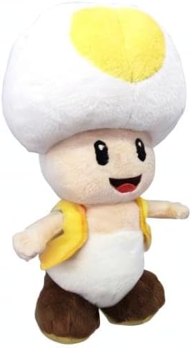 Sanei Super Mario All Star Collection AC32 Yellow Toad 8 Plush