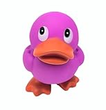 Large 5.5' Tall Rubber Duckies (Purple Duck) Collectable Colorful Ducks Great for Dash Display and Bath Play