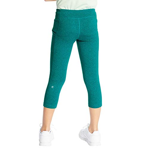 C9 Champion girls Premium Capri Leggings, Turq Spa/Mermaid, Medium US4