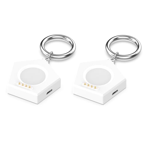 [2-Pack] Compatible with Oneplus watch2 Charger Dock with Magnetic, Portable Pentagonal Wireless Charging Adapter for Oneplus watch2 (No Charger Cable) (White*2)