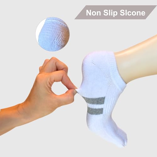 soxsense Cushion No Show Toe Socks For Women Five Finger Socks Low Cut Athletic Running Socks 4 Pairs4