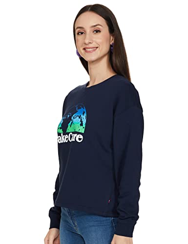 Image of Levi's Women's Cotton Hooded Neck Sweatshirt