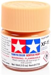 TAMIYA Acrylic Mini XF15 Flat Flesh TAM81715 Plastics Paint Acryl...