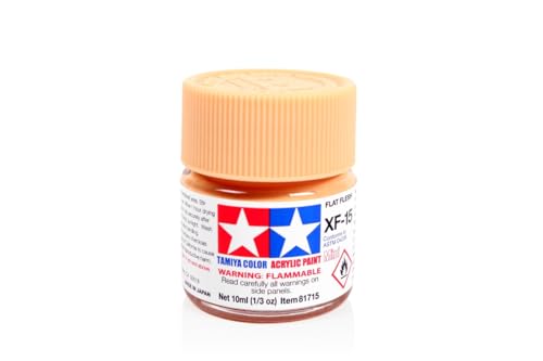 Tamiya Acrylic Mini XF15 Flat Flesh TAM81715 Acrylic Plastic Paint