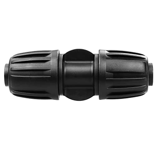 Joypro Drip Irrigation Fittings For 1/2 Inch Tubing (0.60"-0.63" Od), 12 Pieces Barbed Coupling Drip Parts Locked Coupler Connectors, Drip Line Nuts Connectors For 1/2" Drip Irrigation Hose (13Mm Id) #TOP27