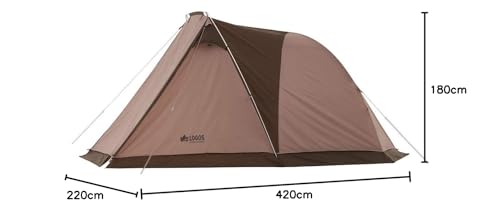 ロゴス(LOGOS) Tradcanvas リビングDUO &タープセット 71805593 17枚目