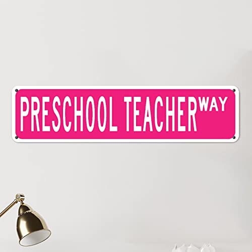 Plaque enseignant préscolaire rétro grand format idée cadeau maître - 4