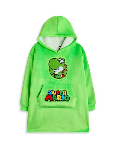 Super Mario Nintendo Sudadera Manta Portátil Unisex para Niños |