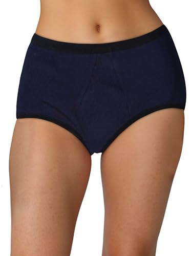 Image of DChica Essentials Cotton Period Panties with Anti Microbial Lining for Girls, Light to Medium Flow Period Panty Briefs, No Pad Required Menstrual Underwear for Girls, Easy to Wash & Leak Proof