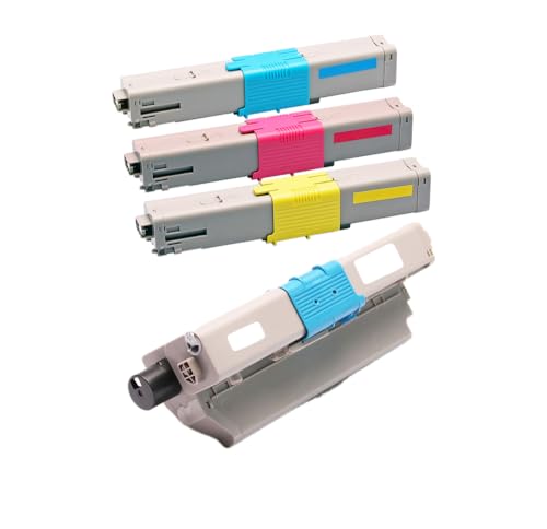 Toner Oki 44469706 44469705 44469704, pack 4 cartouches pour imprimante laser Oki MC351dn
