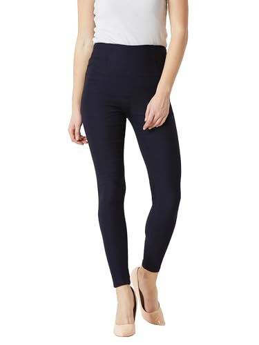 Jeggings taille haute femme Miss Chase sculpte la silhouette avec poche plaquée