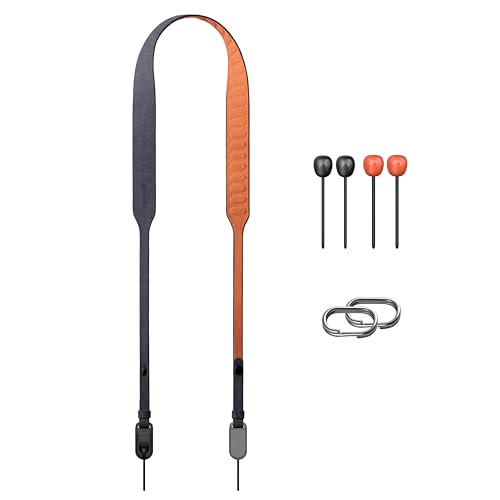 PGYTECH Correa de Hombro para Cámara Estilo Retro   Aire, Liberación Rápida de Moda, Correa de Cuello Ajustable de 1200~1400mm para Cámaras Compactas Nikon/Canon/Sony/Fuji (Gris Meteorito)