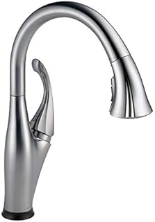 Delta Faucet Addison Touch Kitchen Faucet Brushed Nickel, Kitchen Faucets with Pull Down Sprayer, Kitchen Sink Faucet, Touch Faucet for Kitchen Sink, Touch2O Technology, Arctic Stainless 9192T-AR-DST