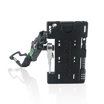 Cosmedge Multi-Tool Accessories Set for Leatherman, Double-Ended Flat Screwdriver Bits with Holder, Multi-tool Bit Driver Extender, 2 in1 EDC Ratchet Wrench, Outdoor climbing rope, Black